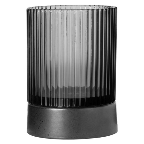 Skleněný svícen na čajovou svíčku 9,6 cm CANDLE HOLDER ASA Selection - šedý