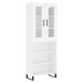 vidaXL Skříň highboard bílá 69,5 x 34 x 180 cm kompozitní dřevo