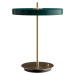 Tmavě zelená LED stmívatelná stolní lampa s kovovým stínidlem (výška 41,5 cm) Asteria Table – UM