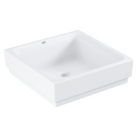 Umyvadlo na desku Grohe Cube Ceramic 40x40 cm alpská bílá bez otvoru pro baterii 3948200H