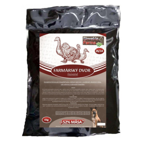 Lisované hypoalergenní Granule Slovakia Farma - Farmárský dvor 26/14 - 4 kg