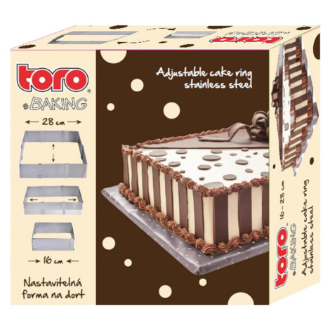 Toro Forma na dort nastavitelná hranatá, 16-28 cm