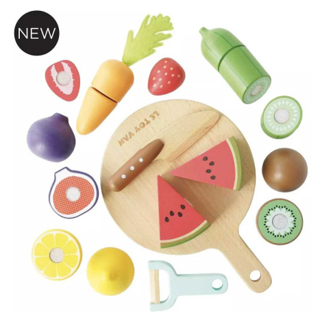 Le Toy Van Krájecí ovoce a zelenina s prkénkem