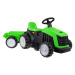 HračkyZaDobréKačky Elektrický traktor s přívěsem TR1908 zelený