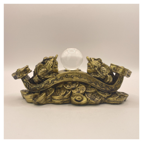 Šoška Feng Shui - Dvě třínohé žáby s perlou