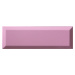 Obklad Ribesalbes Chic Colors rosa bisel 10x30 cm lesk CHICC1468