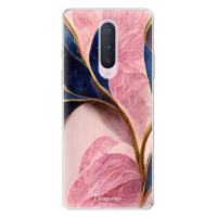 iSaprio Pink Blue Leaves pro OnePlus 8