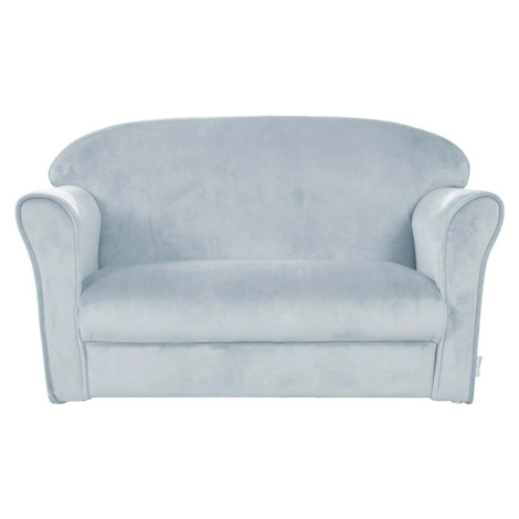 Světle modrá sametová dětská pohovka 78 cm Lil Sofa – Roba