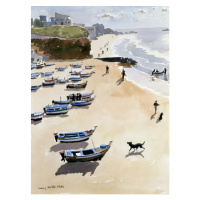 Lucy Willis - Obrazová reprodukce Boats on the Beach, 1986, (30 x 40 cm)