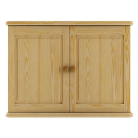 Dřevěná kuchyňská horní skříňka NGADI, šíře 80 cm, masiv borovice, moření: … Drewmax