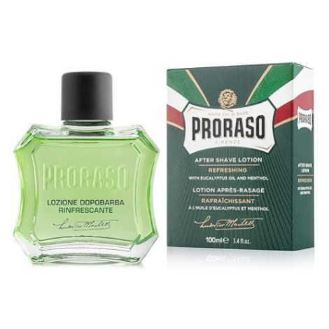 Proraso voda po holení pro muže, osvěžující a tonizující s mentolem a eukalyptovým olejem, 100ml