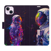 iSaprio Flip pouzdro Neon Astronaut 02 pro iPhone 14 Plus