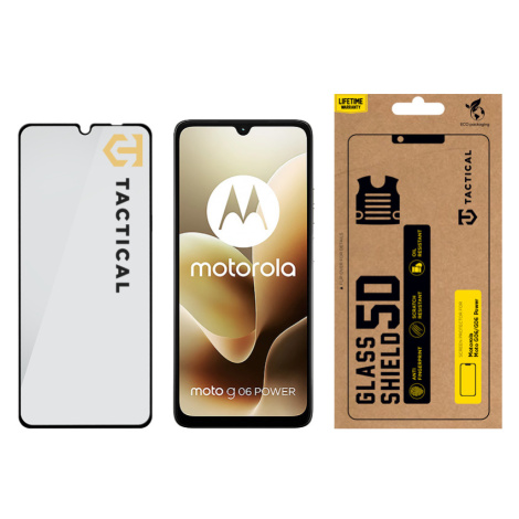 Tvrzené sklo Tactical Glass Shield 5D pro Motorola Moto G06/G06 Power, černá