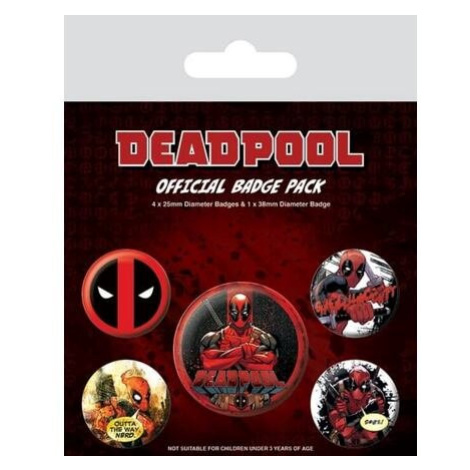 Set odznaků Deadpool EPEE Czech