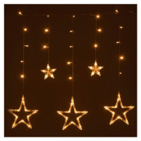Nexos 41712 Vánoční LED řetěz - hvězdy - 61 LED 0,6 m teple bílé