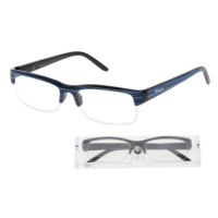 Brýle čtecí +2.00 modro-černé s pouzdrem FLEX