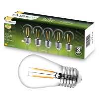 5-PAK LED žárovka LED E27 ST14 2W = 20W 3000K Teplá 220lm Filament do Girlandy LUMILED