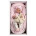 Llorens 73808 NEW BORN HOLČIČKA - realistická panenka miminko s celovinylovým tělem - 40 cm