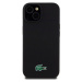 Lacoste Liquid Silicone Microfiber Croc Logo Magsafe kryt iPhone 15 černý