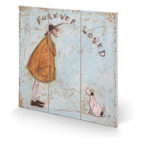 Dřevěný obraz Sam Toft - Forever Loved, 30 × 30 cm