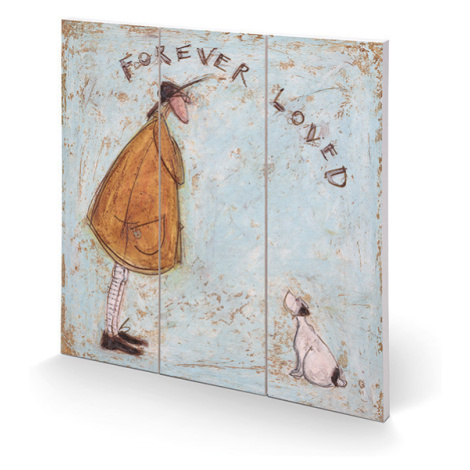 Dřevěný obraz Sam Toft - Forever Loved, 30 × 30 cm Pyramid