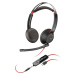 Poly Blackwire C5220 USB-C sluchátka + Inline kabel, černá Černá
