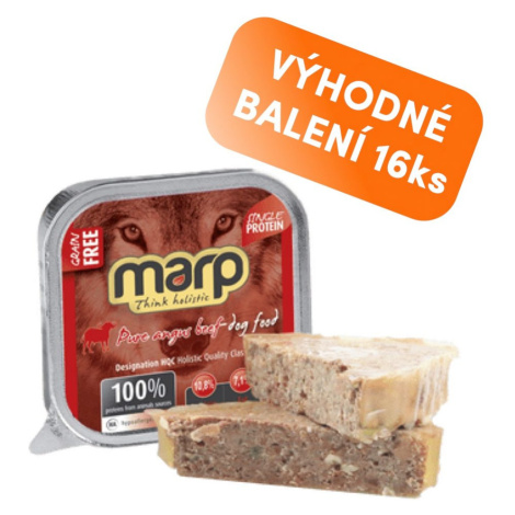 Marp Holistic Marp Angus Beef vanička pro psy s hovězím 16x100g