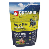 Krmivo Ontario Puppy Mini Lamb & Rice 0,75kg