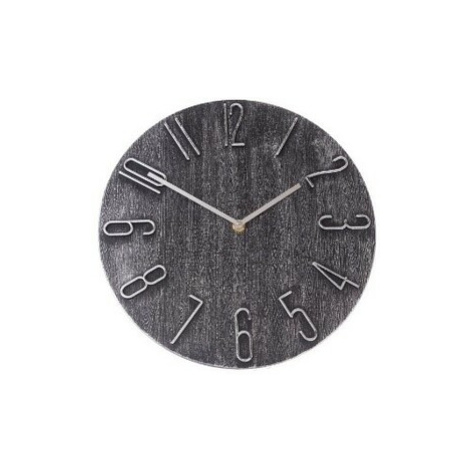 Nástěnné hodiny Berry dark grey, pr. 30,5 cm, plast