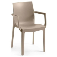 Rojaplast Křeslo EMMA ARMCHAIR- taupe