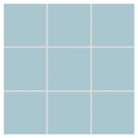 Mozaika Rako Color Two světle modrá 10x10 cm mat GAA0K003.1