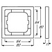 ABB Future Linear rámeček slonová kost 1754-0-4230 (1721-182K) 2CKA001754A4230