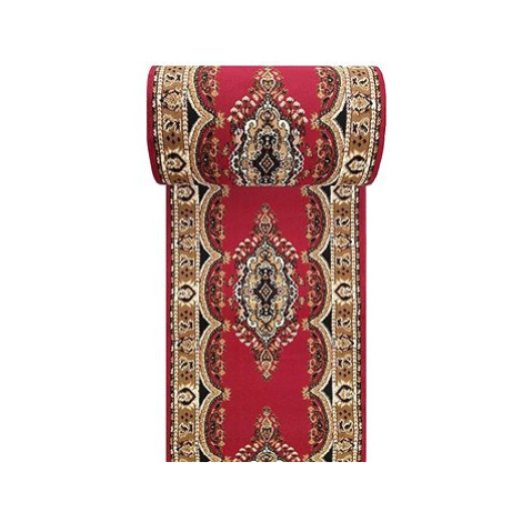 Běhoun koberec Alfa 06 červený v šíři 100 cm