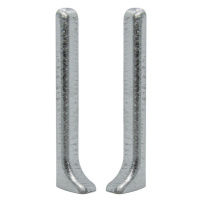 Koncovka k soklu Progress Profile hliník kartáčovaný lesklý stříbrná, výška 60 mm, TPZCTBS602