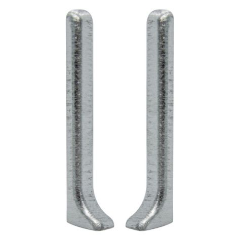 Koncovka k soklu Progress Profile hliník kartáčovaný lesklý stříbrná, výška 60 mm, TPZCTBS602
