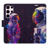 iSaprio Flip pouzdro Neon Astronaut 02 pro Samsung Galaxy S23 Ultra