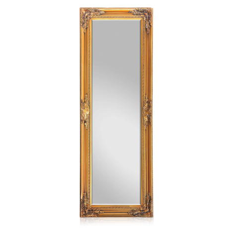 Casa Chic Ashford, zrcadlo se stojanem, masivní dřevěný rám, obdélníkový tvar, 130 x 45 cm