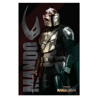 Plakát, Obraz - Star Wars: The Mandalorian - Mando, (61 x 91.5 cm)