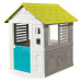 Smoby domeček Jolie modro-šedý s 3 okny a 2 žaluziemi s UV filtrem 810708