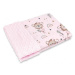 Miminu Oboustranná deka, Bavlna/Minky 100 x 75 cm, Little Balerina - růžová