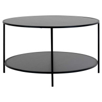 Černý kulatý konferenční stolek s černou deskou ø 80 cm Vita – House Nordic