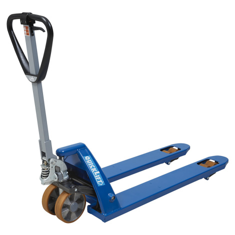 eurokraft pro Paletový zdvižný vozík s QuickLiftem, vybavení polyuretanovými koly, délka vidlic 