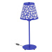 Aluminor Aluminor Nihoa stolní lampa vzor modrá, bílá