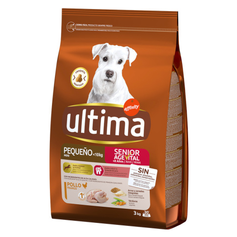 Ultima Mini Senior s kuřecím - výhodné balení: 2 x 3 kg Affinity Ultima