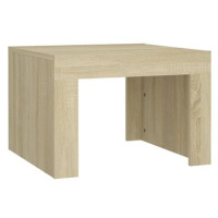 SHUMEE Konferenční stolek dub sonoma 50 × 50 × 35 cm dřevotříska, 808552