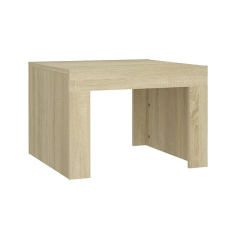 SHUMEE Konferenční stolek dub sonoma 50 × 50 × 35 cm dřevotříska, 808552