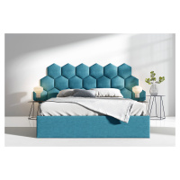 Eka Čalouněná postel Lucy 3 - 160x200 cm Barva látky Trinity: (2313) Modrá, Úložný prostor: Bez 