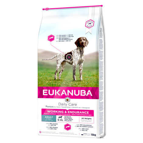 Eukanuba granule pro psy - 10 % sleva - Daily Care Working & Endurance Adult Dog - (15 kg)