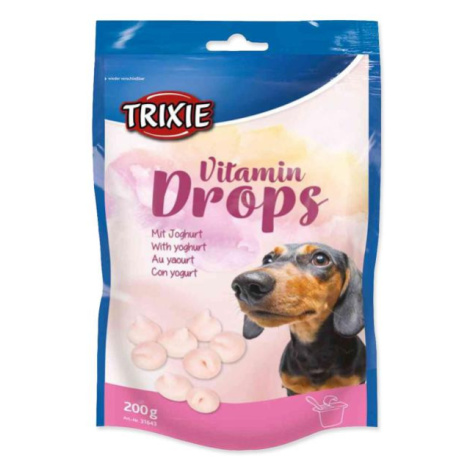 Pochoutka Trixie Dropsy vitamínové s jogurtem 200g