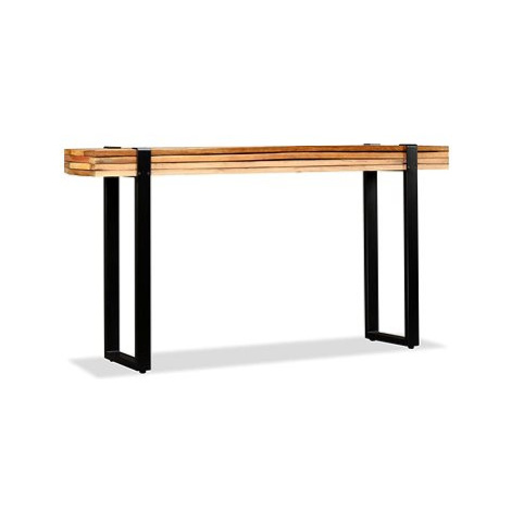 Odkládací stolek, délkově nastavitelný, recyklované dřevo SHUMEE